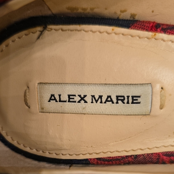 Alex Marie Black and Red Floral Heels - Picture 2 of 16